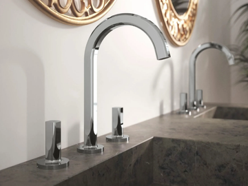 APPIA - 3 hole countertop brass washbasin mixer by Rubinetterie Treemme - view 2